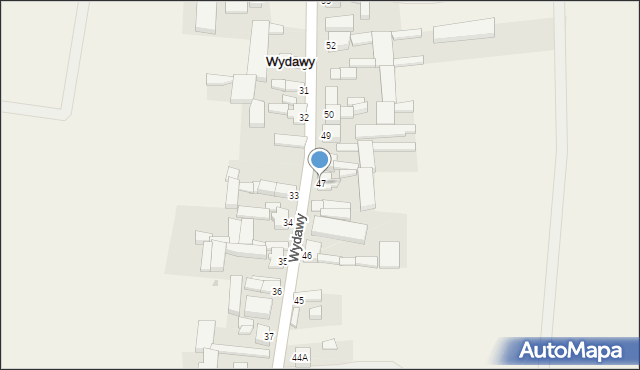 Wydawy, Wydawy, 47, mapa Wydawy