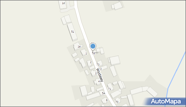 Wydawy, Wydawy, 74, mapa Wydawy