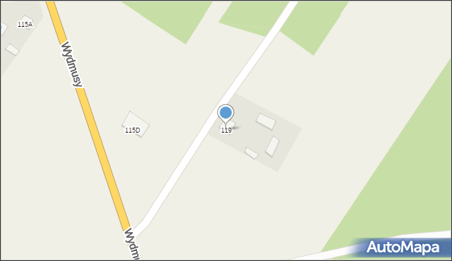 Wydmusy, Wydmusy, 119, mapa Wydmusy