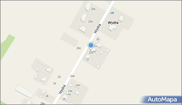 Wydra, Wydra, 21b, mapa Wydra