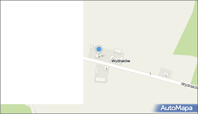 Wydraków, Wydraków, 6, mapa Wydraków