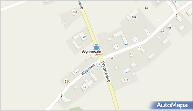 Wydrowice, Wydrowice, 20, mapa Wydrowice