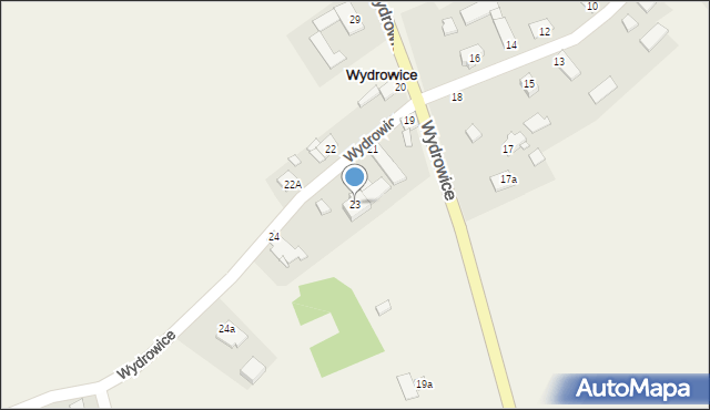 Wydrowice, Wydrowice, 23, mapa Wydrowice