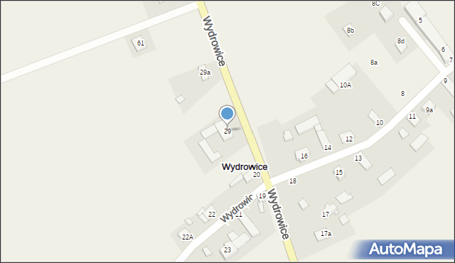 Wydrowice, Wydrowice, 29, mapa Wydrowice