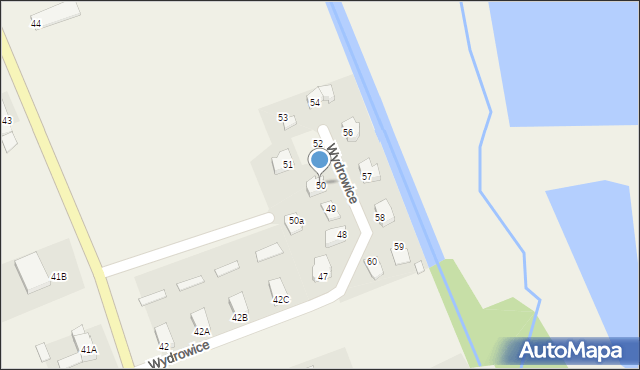 Wydrowice, Wydrowice, 50, mapa Wydrowice