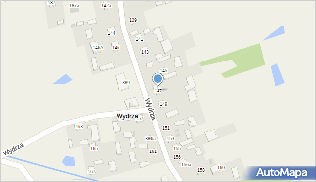 Wydrza, Wydrza, 147, mapa Wydrza