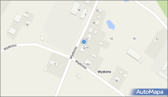 Wydrzno, Wydrzno, 8, mapa Wydrzno