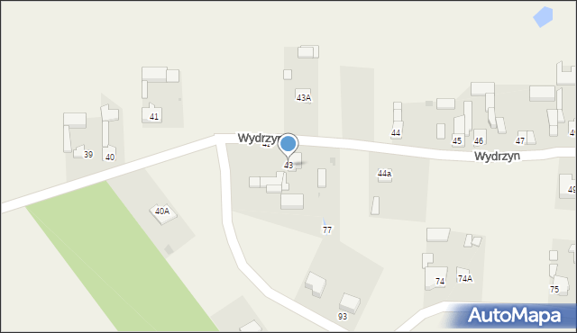 Wydrzyn, Wydrzyn, 43, mapa Wydrzyn