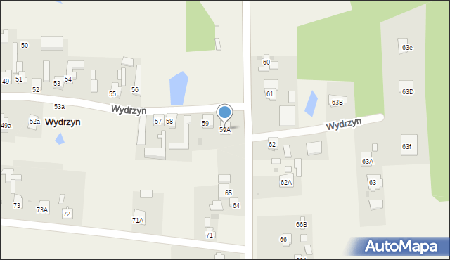 Wydrzyn, Wydrzyn, 59A, mapa Wydrzyn