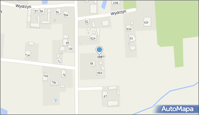 Wydrzyn, Wydrzyn, 66B, mapa Wydrzyn