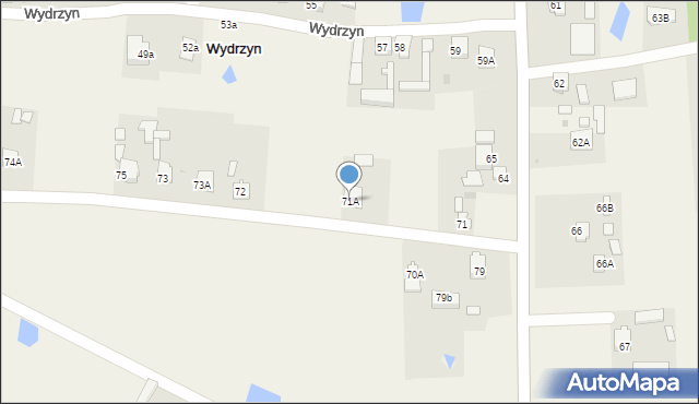 Wydrzyn, Wydrzyn, 71A, mapa Wydrzyn