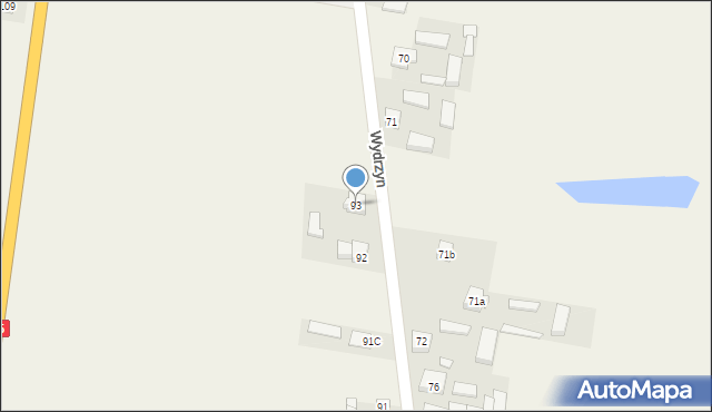 Wydrzyn, Wydrzyn, 93, mapa Wydrzyn