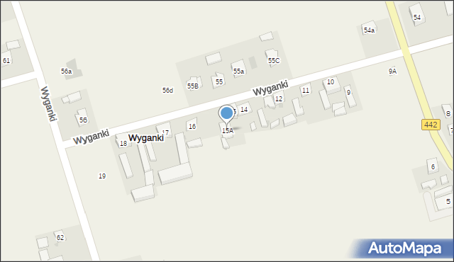 Wyganki, Wyganki, 15A, mapa Wyganki