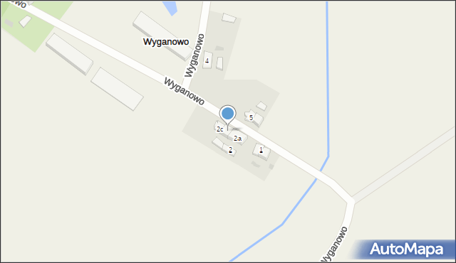 Wyganowo, Wyganowo, 2b, mapa Wyganowo