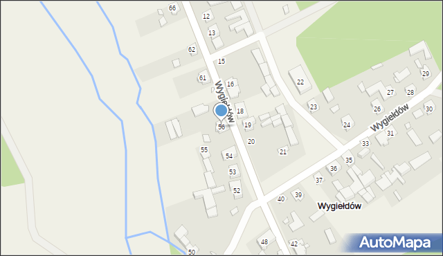 Wygiełdów, Wygiełdów, 56, mapa Wygiełdów