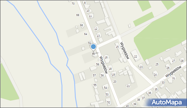 Wygiełdów, Wygiełdów, 60, mapa Wygiełdów