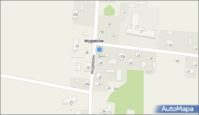 Wygiełzów, Wygiełzów, 27, mapa Wygiełzów