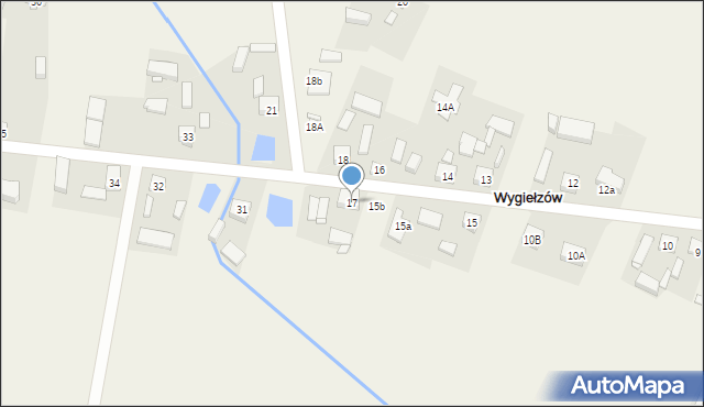 Wygiełzów, Wygiełzów, 17, mapa Wygiełzów