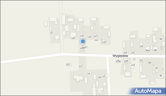 Wyględów, Wyględów, 118b, mapa Wyględów