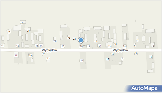 Wyględów, Wyględów, 20, mapa Wyględów