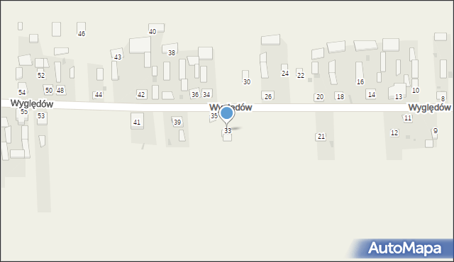 Wyględów, Wyględów, 33, mapa Wyględów