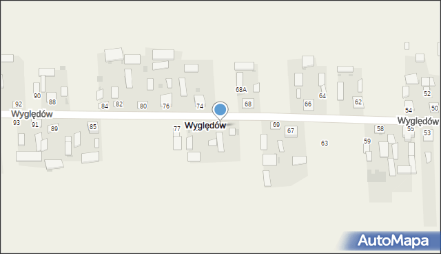 Wyględów, Wyględów, 71, mapa Wyględów