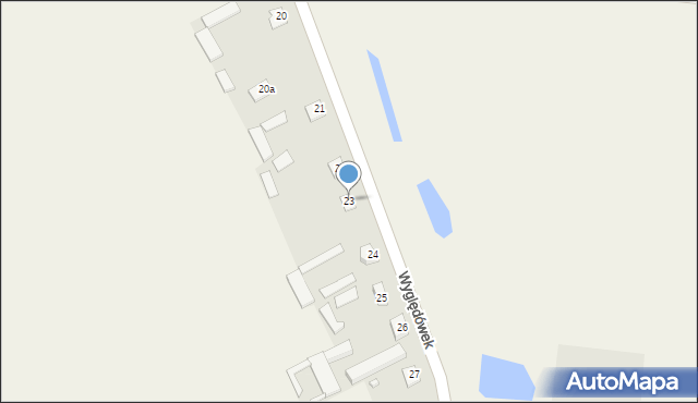 Wyględówek, Wyględówek, 23, mapa Wyględówek