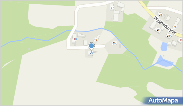 Wygnańczyce, Wygnańczyce, 21, mapa Wygnańczyce