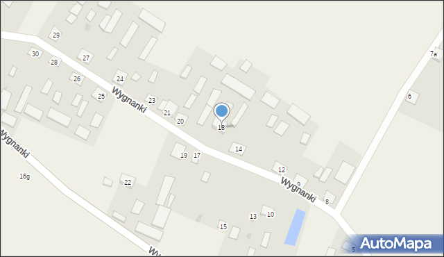 Wygnanki, Wygnanki, 18, mapa Wygnanki