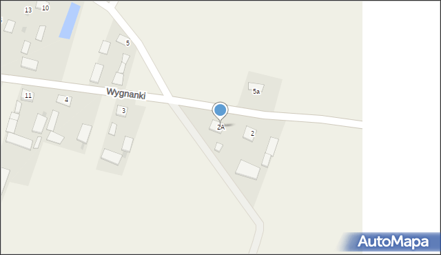 Wygnanki, Wygnanki, 2A, mapa Wygnanki