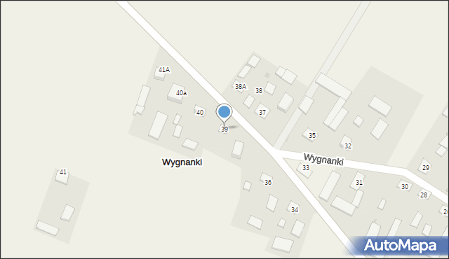 Wygnanki, Wygnanki, 39, mapa Wygnanki