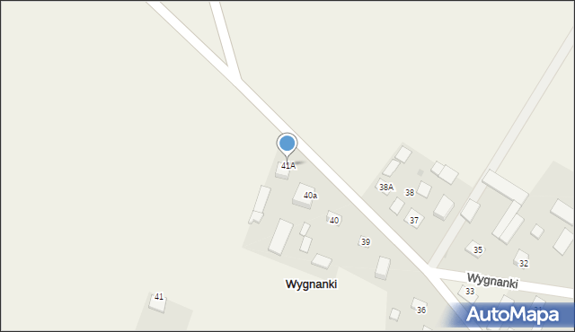Wygnanki, Wygnanki, 41A, mapa Wygnanki