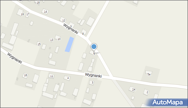 Wygnanki, Wygnanki, 5, mapa Wygnanki