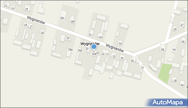 Wygnanów, Wygnanów, 31a, mapa Wygnanów