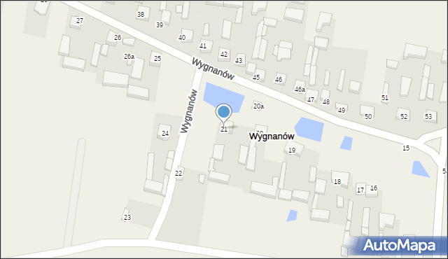 Wygnanów, Wygnanów, 21, mapa Wygnanów