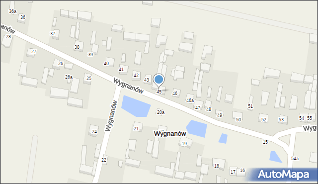 Wygnanów, Wygnanów, 45, mapa Wygnanów