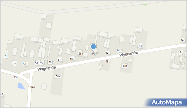 Wygnanów, Wygnanów, 60, mapa Wygnanów