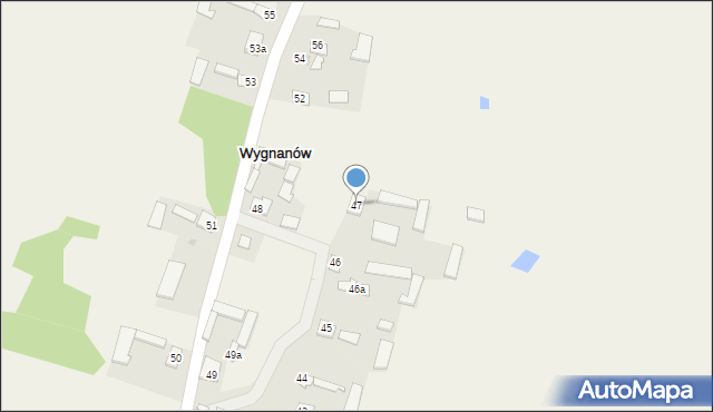 Wygnanów, Wygnanów, 47, mapa Wygnanów