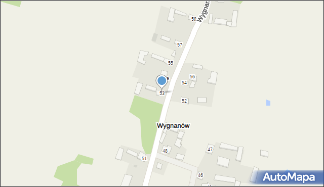 Wygnanów, Wygnanów, 53, mapa Wygnanów