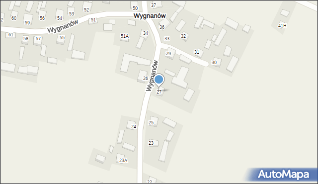 Wygnanów, Wygnanów, 27, mapa Wygnanów