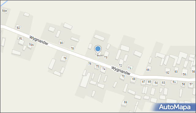 Wygnanów, Wygnanów, 77, mapa Wygnanów