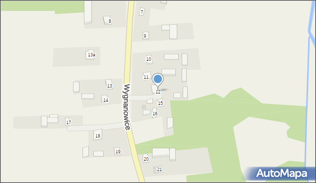 Wygnanowice, Wygnanowice, 12, mapa Wygnanowice