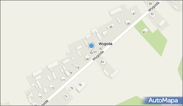 Wygoda, Wygoda, 81, mapa Wygoda