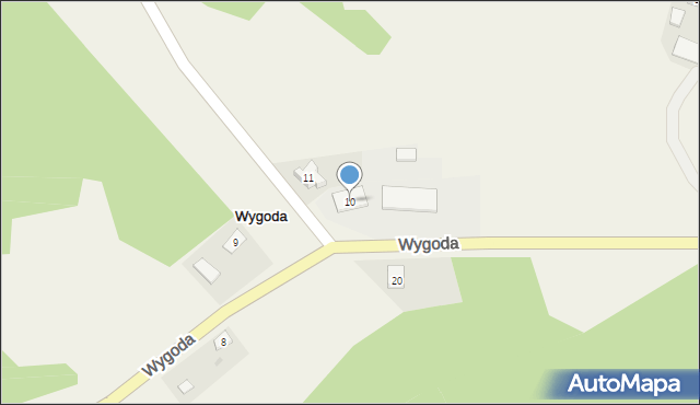 Wygoda, Wygoda, 10, mapa Wygoda