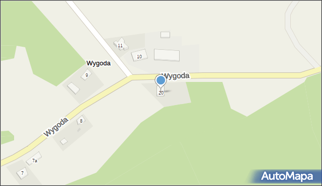 Wygoda, Wygoda, 20, mapa Wygoda