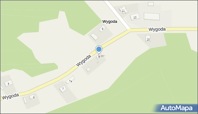 Wygoda, Wygoda, 8, mapa Wygoda