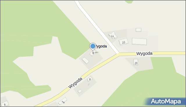 Wygoda, Wygoda, 9, mapa Wygoda