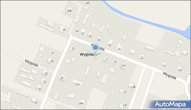 Wygoda, Wygoda, 19, mapa Wygoda