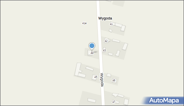 Wygoda, Wygoda, 44, mapa Wygoda