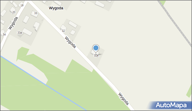 Wygoda, Wygoda, 32a, mapa Wygoda